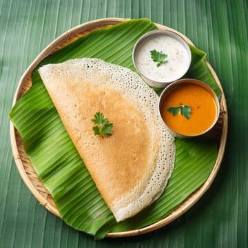 Authentic South Indian Dosa prepared fresh at MH Dosa Hut in Gampaha