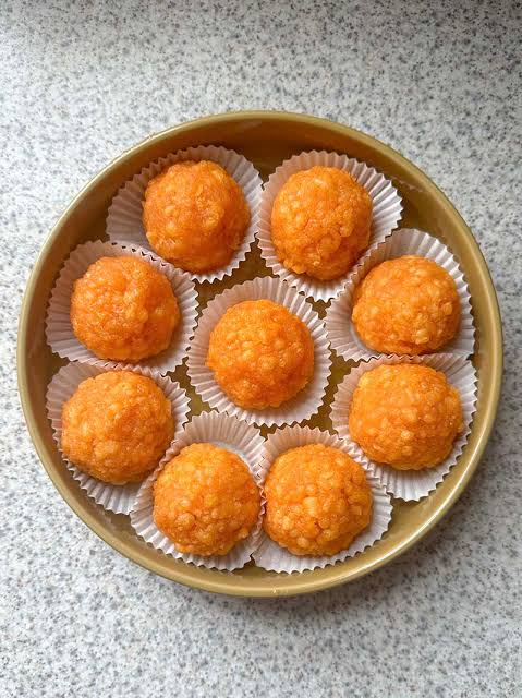 Authentic South Indian Laddu prepared fresh at MH Dosa Hut in Gampaha